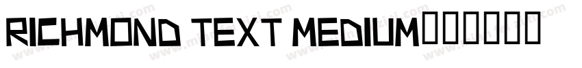 Richmond Text Medium字体转换